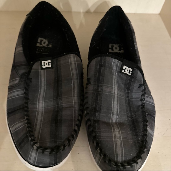 DC Gray & Black Plaid Slip-On Loafers main image 6